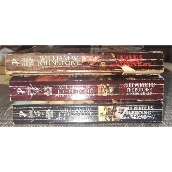 Sidewinder Series William W Johnstone 3/8 in lot paperback Western Cowboy - Picture 1 of 4
